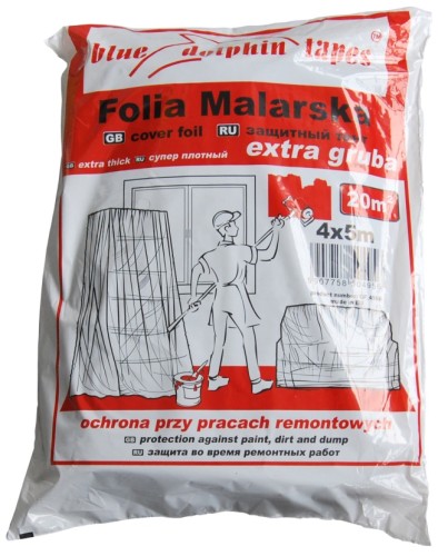 Folia Malarska Extra Gruba 4x5m Blue Dolphin CF_04956