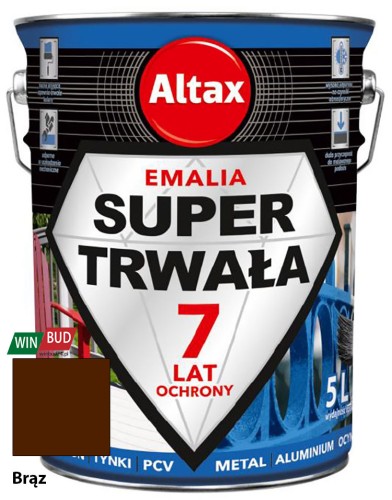Altax Emalia Super Trwała 5 l Brąz