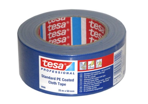 Tesa Taśma Naprawcza niebieska 50mm x25mb 4688 gaffer 