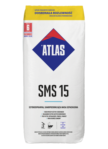 Atlas SMS 15 25kg - samopoziomujący podkład podłogowy (1-15 mm)