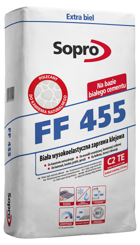 Sopro FF455 25kg - biały klej elastyczny C2TE