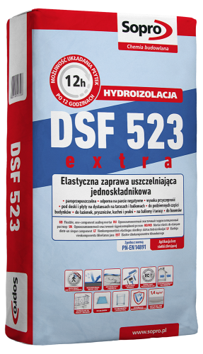 Sopro DSF 523 20kg - Zaprawa uszczelniająca elastyczna jednoskładnikowa