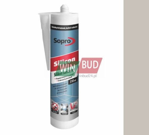 Sopro Silikon Sanitarny Szary Naturalny 72 310ml