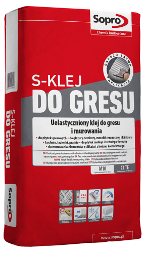 Sopro S-Klej do gresu 22,5kg - C1TE Uelastyczniony klej do gresu i murowania