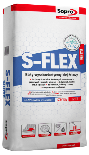 Sopro S-flex 202 biały 22,5kg C2 TE klej żelowy