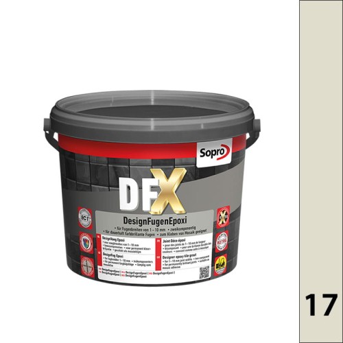 Sopro DFX SREBRNY SZARY 17 3kg - fuga epoksydowa