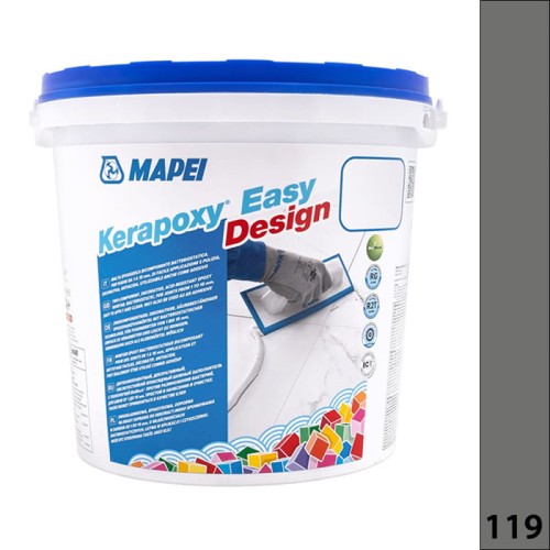 Mapei Kerapoxy Easy Design 119 3kg Londyński Szary - fuga epoksydowa