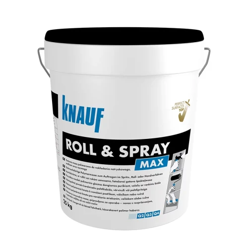 Knauf Roll & Spray Max - Gotowa masa szpachlowa w wiadrze 25 kg
