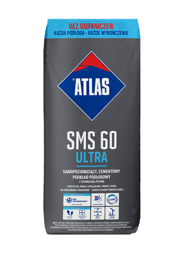 Atlas SMS 60 Ultra 25kg - samopoziomujący podkład podłogowy