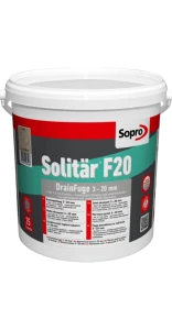 Sopro Solitar F20 25kg - Brukowy szary 13 -  Fuga drenażowa 3–20 mm