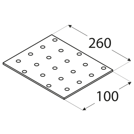  Płytka perforowana Domax PP14