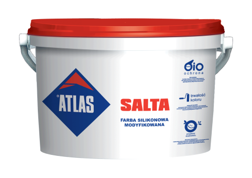  Atlas Salta 10L biała - farba silikonowa modyfi kowana