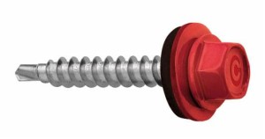 Wkręt farmer do drewna  4,8 x35 - RAL 3005 czerwony