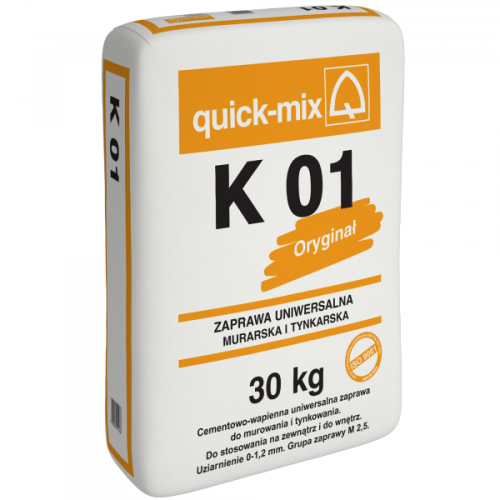Quick-Mix K 01 30kg zaprawa murarsko tynkarska