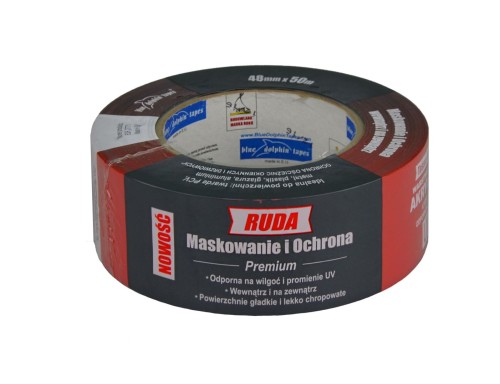 Taśma malarska zewn. 60dni 48mm / 50mb Ruda Blue Dolphin 