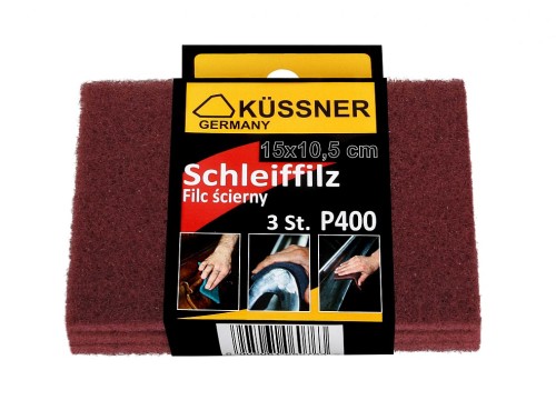 Filc ścierny komplet 3szt (P400) 1060-200400 KAEM