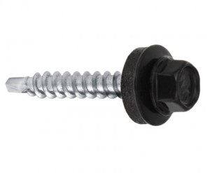 Wkręt farmer do drewna  4,8 x25 - RAL 9005 czarny 