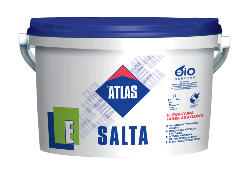 Atlas Salta E 10L biała - farba akrylowa zewnętrzna