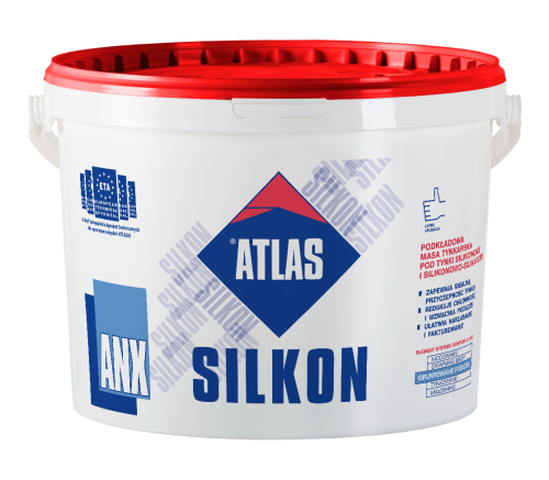 Atlas silikon ANX 15kg - biały, podkład tynkarski