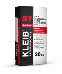 Kleib S1 20kg - elastyczna biała gładź szpachlowa