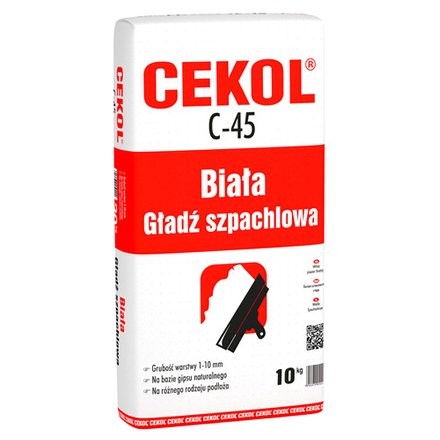 Cekol C-45 10kg - biała gładź szpachlowa