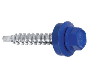 Wkręt farmer do drewna  4,8 x35 - RAL 5010 niebieski