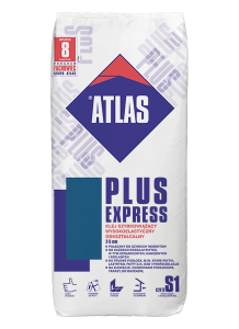 Atlas Plus Express 25kg - szybki klej odkształcalny S1 - 4 godziny