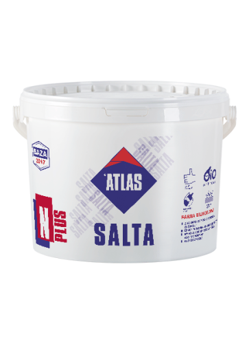 Atlas Salta N Plus 10L biała - elewacyjna farba silikonowa