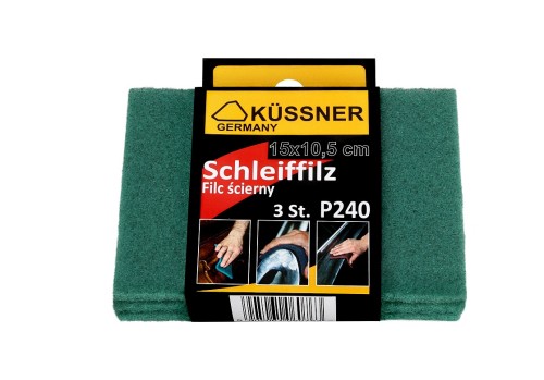 Filc ścierny komplet 3szt (P240) 1060-200240 KAEM