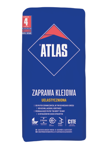 Atlas Uelastyczniony 25kg - klej uniwersalny do płytek C1TE