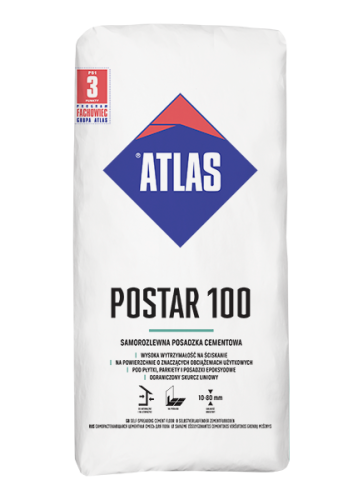 Atlas Postar 100 25kg - samorozlewna posadzka cementowa (10-80mm)