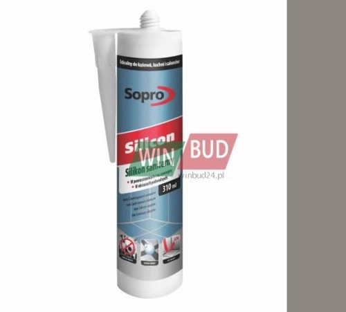 Sopro Silikon Sanitarny kamienno-szary 22 310ml