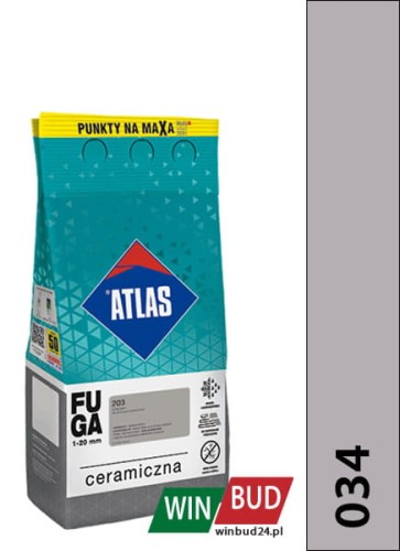 ATLAS FUGA CERAMICZNA 034 Jasnoszary 2kg