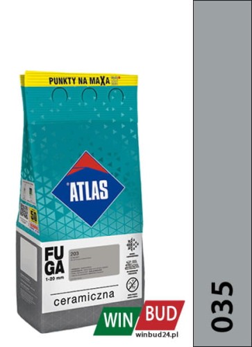 ATLAS FUGA CERAMICZNA 035 Szary 2kg