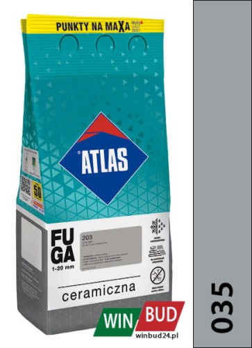 ATLAS FUGA CERAMICZNA 035 Szary 5kg