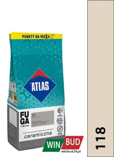 ATLAS FUGA CERAMICZNA 118 jaśminowy 2kg