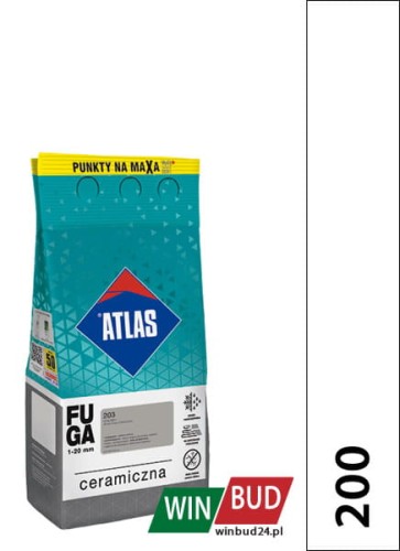 ATLAS FUGA CERAMICZNA 200 Zimny Biały 2kg
