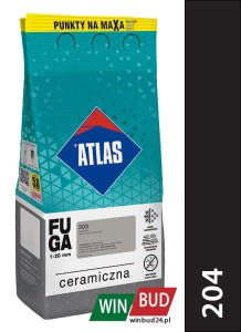 ATLAS FUGA CERAMICZNA 204 Czarny 5kg