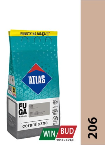 ATLAS FUGA CERAMICZNA 206 Cappuccino 2kg