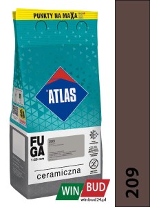 ATLAS FUGA CERAMICZNA 209 kasztanowy 5kg 