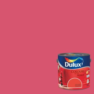 DULUX Kolory Świata Malinowa Granada 5 L - Farba do ścian i sufitów                             