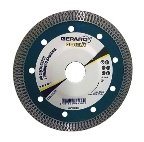 Tarcza diamentowa 125/1,4mm Cercut Gepard GDP12514CC