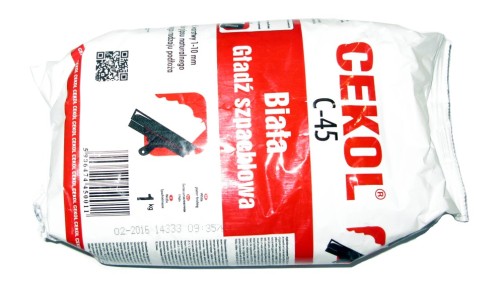  Cekol C-45 1kg - biała gładź szpachlowa