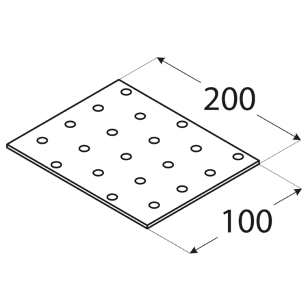 Płytka perforowana Domax PP12