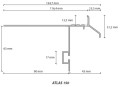 ATLAS 150 profil główny 2mb szary PTB-PG-150-S RAL 7037