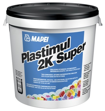 Mapei Plastimul 2K Super 22kg - hydroizolacja bitumiczna 2-składnikowa