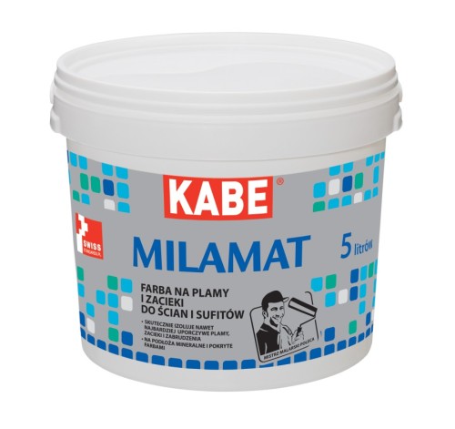 KABE Milamat 1L - Farba na plamy i zacieki do ścian i sufitów