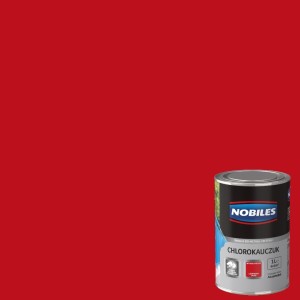 Nobiles Chlorokauczuk 0,9L - czerwony jasny RAL 3020