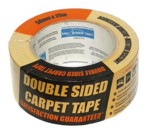 Taśma dwustronna 50mm x25mb tkaninowa Blue Dolphin Tapes BDT DSCLH_01139 