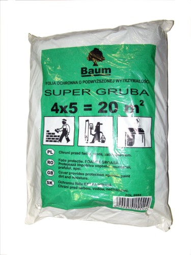 Folia Malarska Super Gruba 4x5m